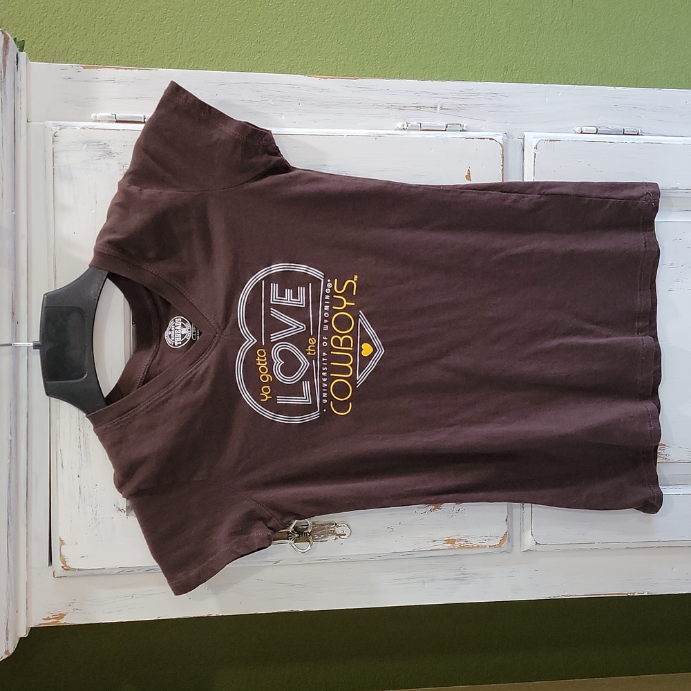 Girls Sz Lg 10/12 Wyoming Cowboy Top